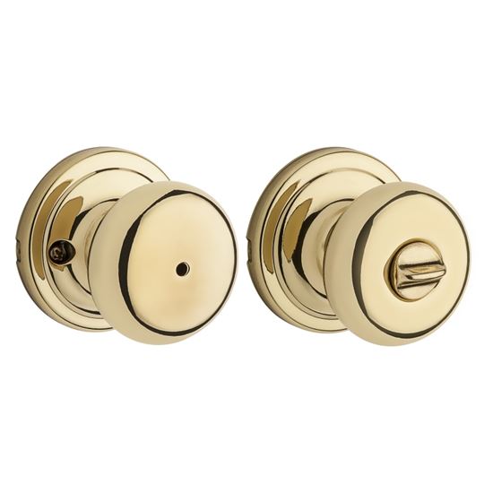 Kwikset Signature Series 730H36ALRCSBX Privacy Door Knob, Polished Brass - VORG8540585