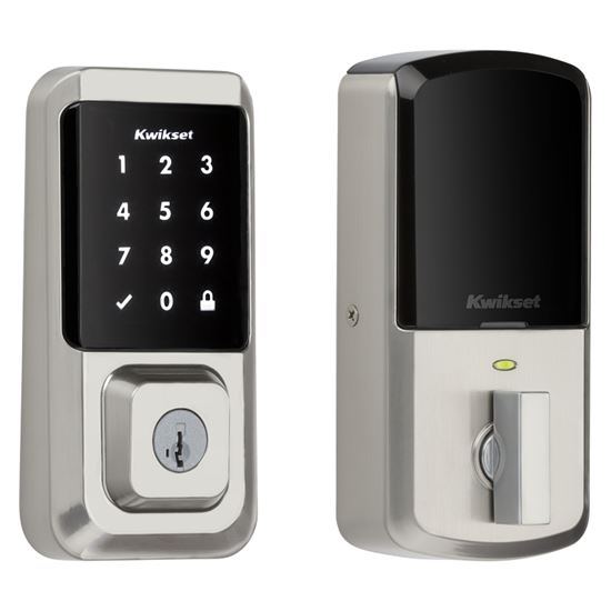 Kwikset Halo Series 939 WIFI TSCR 15 Electronic Deadbolt, Satin Nickel, Residential, AAA Grade, Zinc, Keypad Included - VORG8381790