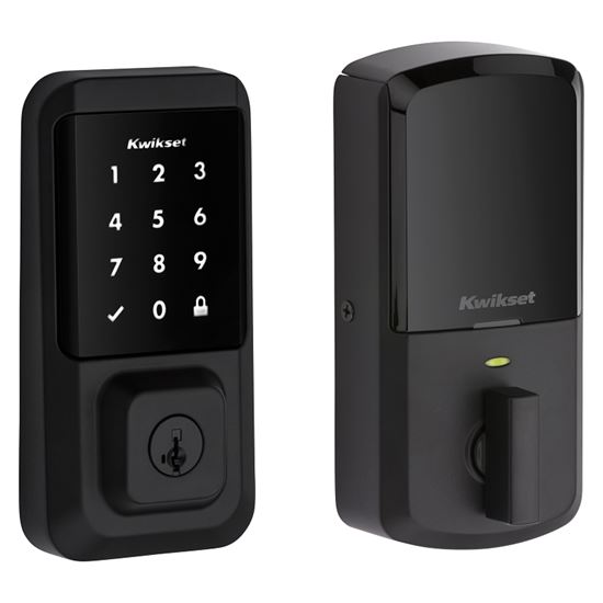 Kwikset Halo Series 939 WIFI TSCR 514 Electronic Deadbolt, Matte Black, Residential, AAA Grade, Zinc, Keypad Included - VORG8381782