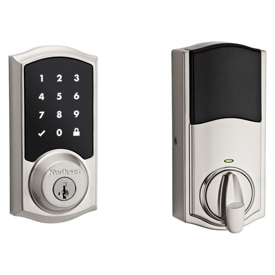 Kwikset 916TRL-15 Deadbolt, 2 Grade, Satin Nickel, 2-3/8 x 2-3/4 in Backset, 1-3/8 to 1-3/4 in Thick Door - VORG8381527