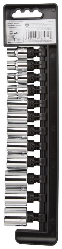 Vulcan TS1012M-P Socket Set, Chrome Vanadium Steel, Chrome - VORG7754740