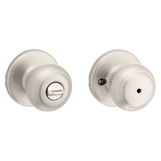 Kwikset 300CV 15 RCAL RCS Privacy Door Knob, Satin Nickel - VORG8352270