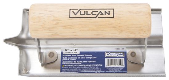 Vulcan 16901-3L Concrete Groover, 1.125 in Radius, Stainless Steel Blade - VORG9713124