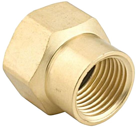 Gilmour 800574-1001 Hose Connector, 1/2 x 3/4 in, FNPT x FNH, Brass