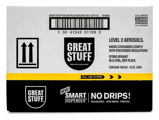 Great Stuff 99108860 Insulating Foam Sealant, Yellow, 12 oz - VORG5123542