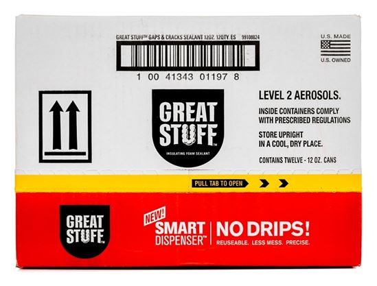 Great Stuff 99108824 Insulating Foam Sealant, Cream, 8 hr Functional Cure, 12 oz, Can - VORG5123534