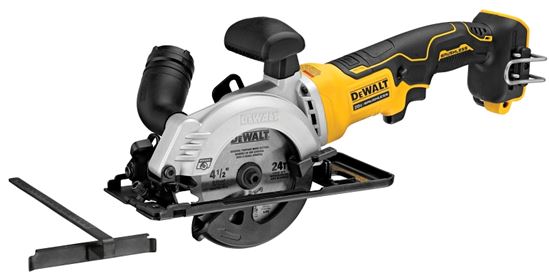 DEWALT DCS571B Circular Saw, Tool Only, 20 V, 4-1/2 in Dia Blade, 45, 90 deg Bevel - VORG3888971