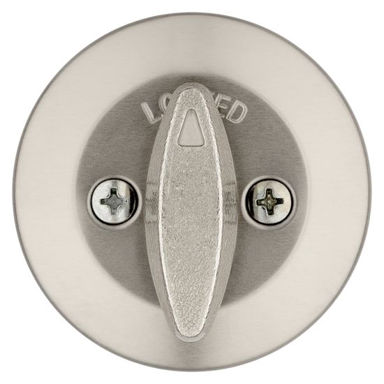 Kwikset 660 15 RCAL RCS Deadbolt, SmartKey Key, Metal, Satin Nickel, 2-3/8 to 2-3/4 in Backset, K3 Keyway - VORG8196271