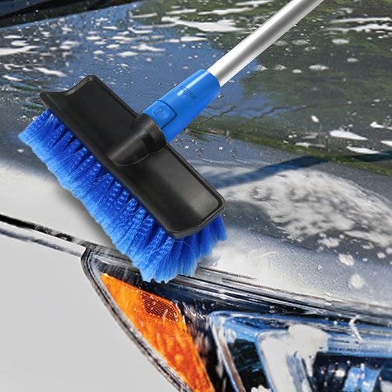 Unger 975820 Multi-Angle Wash Brush, 10 in W Brush, Plastic, Does not include Plastic Handle - VORG7346729