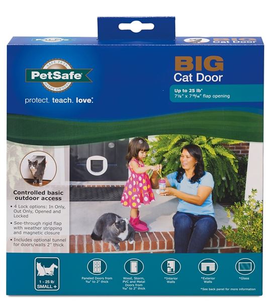 PetSafe PPA00-11326 Cat Door, 7-1/8 x 7-15/16 in, Plastic, White - VORG7343981