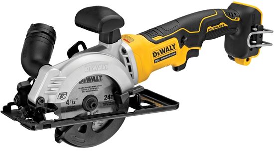 DEWALT DCS571B Circular Saw, Tool Only, 20 V, 4-1/2 in Dia Blade, 45, 90 deg Bevel - VORG3888971