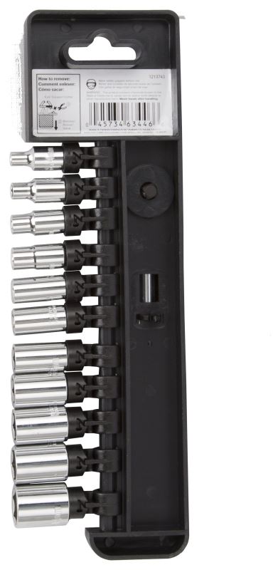 Vulcan 12PC-2 Socket Set, Chrome Vanadium Steel, Chrome - VORG1213743