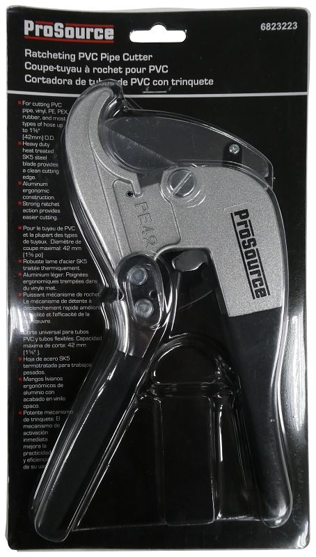 ProSource PE-42-S-3L PVC Pipe Cutter, 1-5/8 in Max Pipe/Tube Dia, Steel Blade - VORG6823223