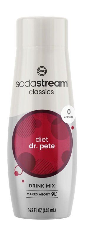 Sodastream Classics 1424223012 Soda Drink Mix, Water, Diet Dr. Pete, 14.9 fl-oz Bottle, Pack of 4