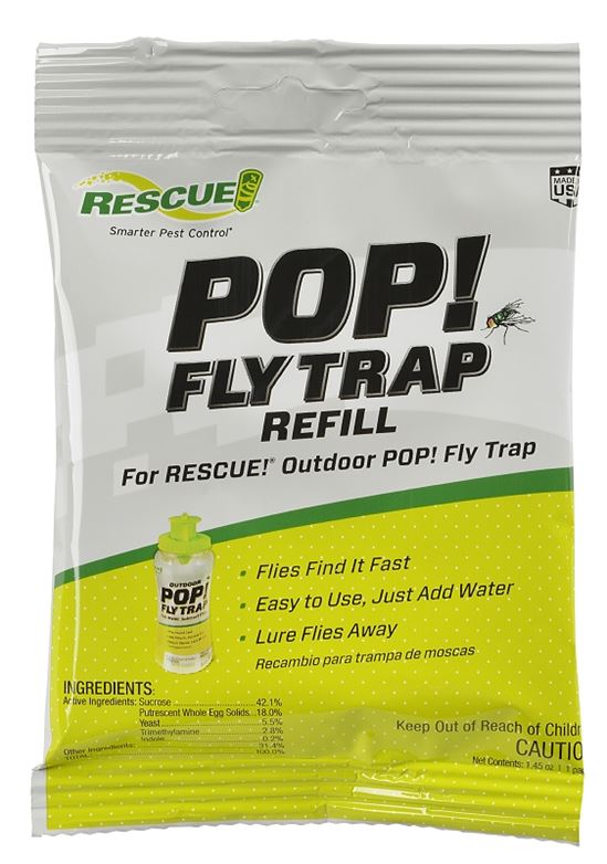 Rescue POP! PFTA-DB12 Fly Trap, Solid, Musty, 1.45 oz, Refill Pack
