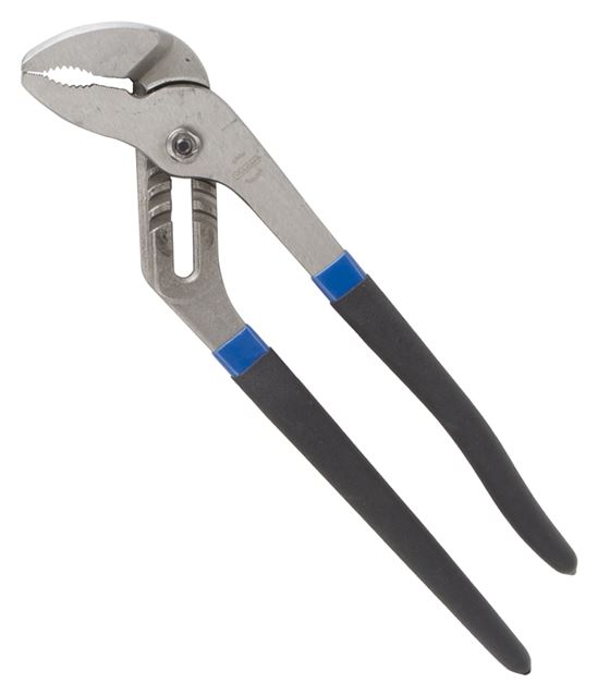 Vulcan PC980-06 Groove Joint Plier, 12 in OAL, 2 in Jaw, Black & Blue Handle, Non-Slip Handle, 2 in W Jaw
