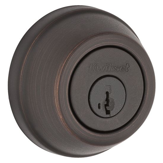 Kwikset 78511PSMTRCAL/RCS Deadbolt, 2 Grade, Keyed Alike Key, Steel, Venetian Bronze, 2-3/8, 2-3/4 in Backset