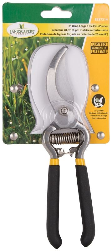 Landscapers Select SE3218 Pruning Shear, 1/2 in Cutting Capacity, Steel Blade, Steel Handle, Cushion-Grip Handle - VORG8337214