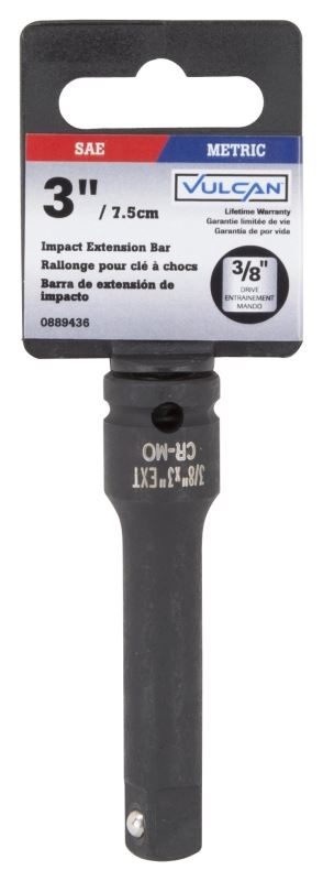 Vulcan MT6580301 Drive Extension, 3 in L, Black Phosphate - VORG0889436