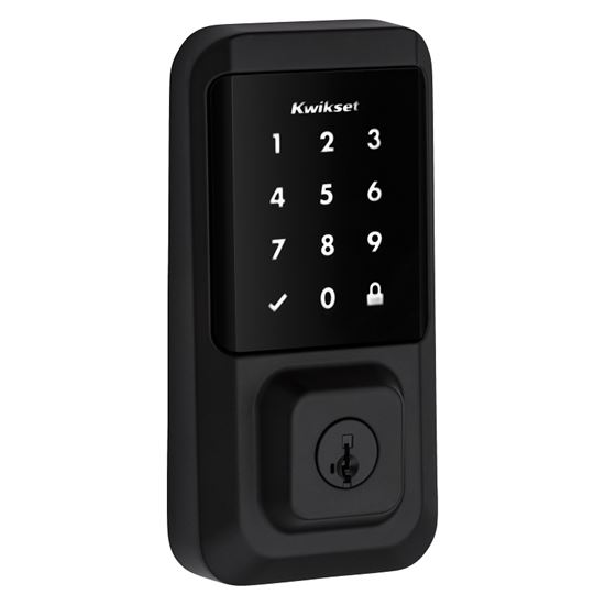 Kwikset Halo Series 939 WIFI TSCR 514 Electronic Deadbolt, Matte Black, Residential, AAA Grade, Zinc, Keypad Included