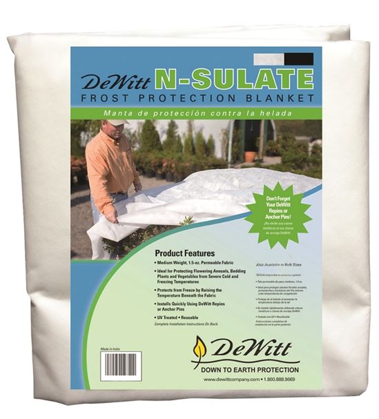 DeWitt NS12 N-Sulate, 12 ft L, 10 ft W, Polypropylene, White