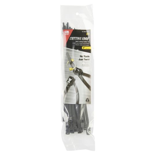 Gardner Bender 45-308UVBSC Cable Tie, Double-Lock Locking, 6/6 Nylon, Black - VORG7110935