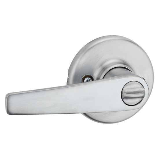 Kwikset 300DL 26D 6AL Privacy Lever, Satin Chrome, Zinc, Residential, Re-Key Technology: SmartKey, Reversible Hand - VORG6975874