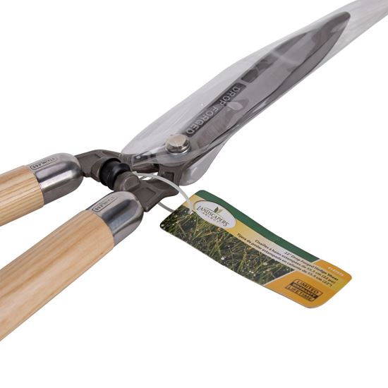 Landscapers Select 6147375 Forge Hedge Shear, Straight with Wave Curve Blade, 8-1/2 L Blade, Steel Blade, 22 in OAL - VORG6147375