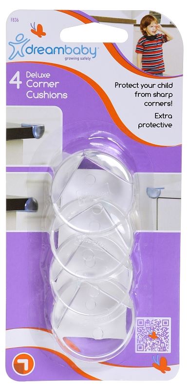 Dreambaby L836 Deluxe Corner Cushion, Rubber, Clear - VORG4897088