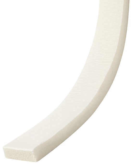 Frost King R516WH Foam Tape, 1-1/4 in W, 10 ft L, 7/16 in Thick, Rubber, White