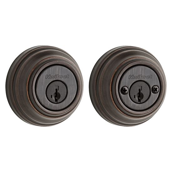 Kwikset 98511PSMTCP Deadbolt, 1 Grade, Keyed Alike Key, Steel, Venetian Bronze, 2-3/8 x 2-3/4 in Backset, KW1, K4 Keyway - VORG6597496