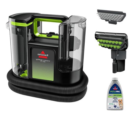 Bissell Little Green Max Pet Series 3857 Portable Carpet Cleaner, 32 oz Tank, 3 in W Cleaning Path