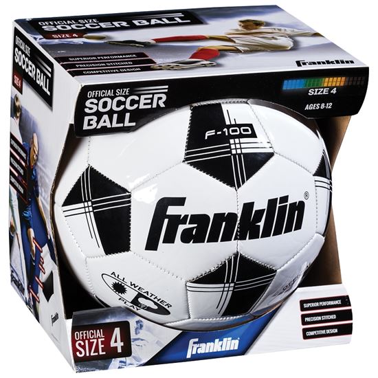 Franklin Sports Competition 100 Series 6783 Soccer Ball, 4 in Dia, PVC - VORG3834066