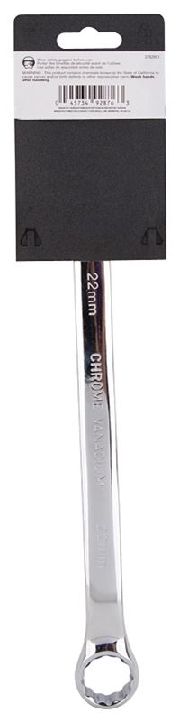 Vulcan MT6549936 Combination Wrench, Metric, 22 mm Head, Chrome Vanadium Steel - VORG3782851