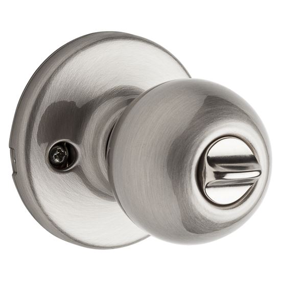 Kwikset 400P15CPK6 Entry Knob, Satin Nickel, K6 Keyway, 3 Grade - VORG5531942