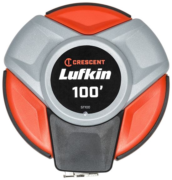 Crescent Lufkin COLORmaxx Series ST100 Tape Measure, 100 ft L Blade, 3/8 in W Blade, Steel Blade, Plastic Case