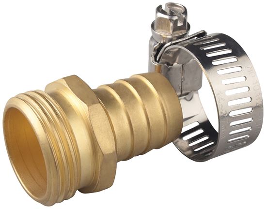 Landscapers Select GB-9413-3/4 Hose Coupling, 3/4 in, Male, Brass, Brass