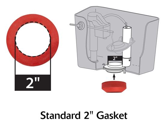 Korky 4010MP/PK Toilet Repair Kit, Plastic/Rubber, Black/Red, For: Fix Leaking, Noisy or Running Toilet in 1 Trip - VORG6182679