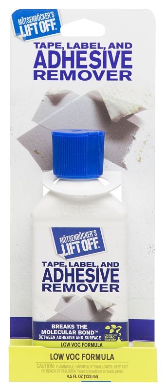 Motsenbocker's Lift Off 407-45 Adhesive Remover, Liquid, Pungent, Clear, 4.5 oz, Bottle - VORG3109931