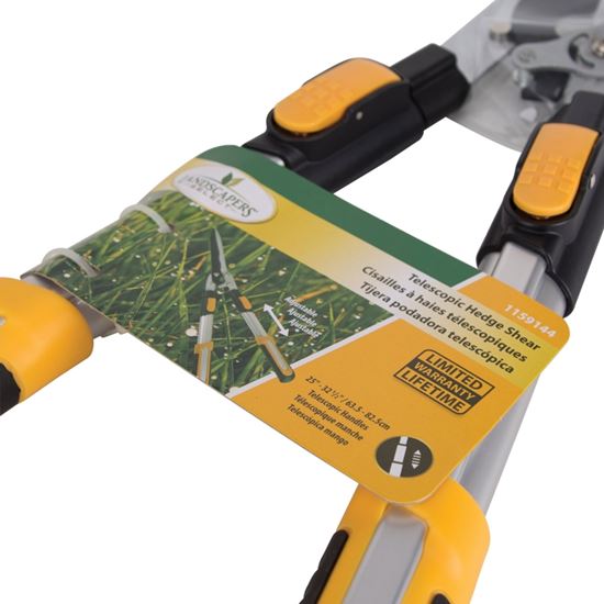 Landscapers Select GH48126 Telescopic Hedge Shear, Straight with Wave Curve Blade, 8-1/4 in L Blade, Steel Blade - VORG1159144