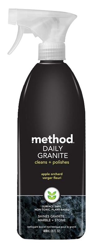 method 00065 Granite Cleaner, 28 oz Bottle, Liquid, Apple Orchard, Translucent - VORG7189152