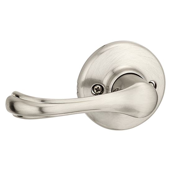 Kwikset 200DNL 15RCLRCSBX Passage Lever, Non-Locking Lock, Satin Nickel, Zinc, Residential, Reversible Hand, 3 Grade - VORG4282745