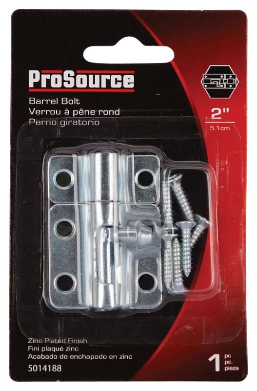 ProSource CL-199-PS Barrel Bolt, Steel, Zinc - VORG5014188