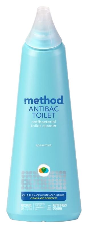 method 1221 Toilet Bowl Cleaner, 24 oz, Liquid, Pleasant, Light Blue - VORG4992327