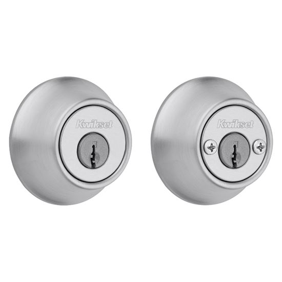 Kwikset 660 66526DCPRCALRCSK6 Deadbolt, 3 Grade, Keyed Alike Key, Steel, Satin Chrome, 2-3/8 x 2-3/4 in Backset - VORG4203808