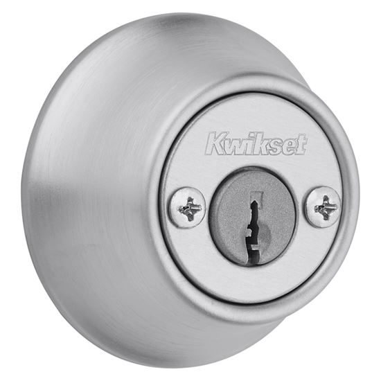 Kwikset 660 66526DCPRCALRCSK6 Deadbolt, 3 Grade, Keyed Alike Key, Steel, Satin Chrome, 2-3/8 x 2-3/4 in Backset - VORG4203808