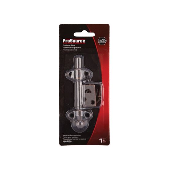 ProSource 23260VB-PS Surface Bolt, 0.7 in Bolt Head, 4 in L Bolt, Venetian Bronze - VORG4905139