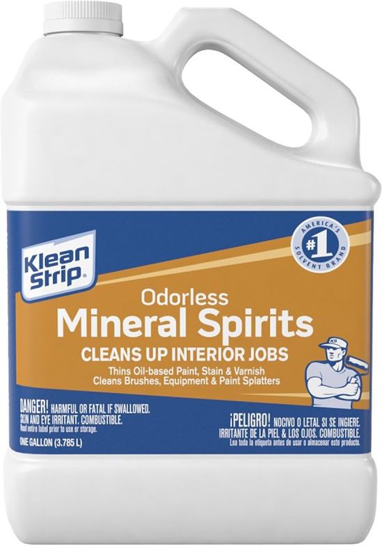 Klean Strip GKSP94214 Mineral Spirit Thinner, Liquid, Solvent, Light Yellow, 1 gal, Can, Pack of 4