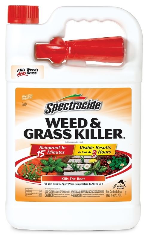 Spectracide HG-96017 Weed and Grass Killer, Liquid, Amber, 1 gal Can