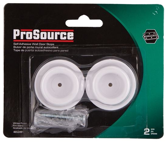 ProSource 20276PHB-PS Door Stop, 1-3/4 in Dia Base, 1-25/32 in Dia Base x 15/16 in H Projection, Rubber - VORG4652491